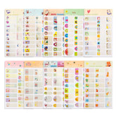 Set of 10 Sheets Different Cartoon Sticker Water Proof Blank Name Tag LabelStacy & Kirill