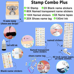 Stacynkirill Name Stamp - Zoo Animal Personalised Name Stamp For Kids AdultsStacy & Kirill